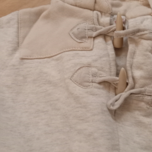 12m Emma's Garden Cream Colored Poncho with Hood - Picture 2 of 6